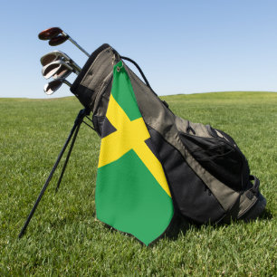 Jamaica flag golf towel