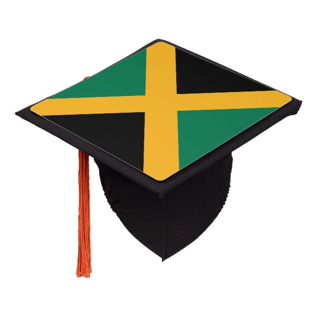 Jamaica Flag Graduation Cap Topper (Angled)