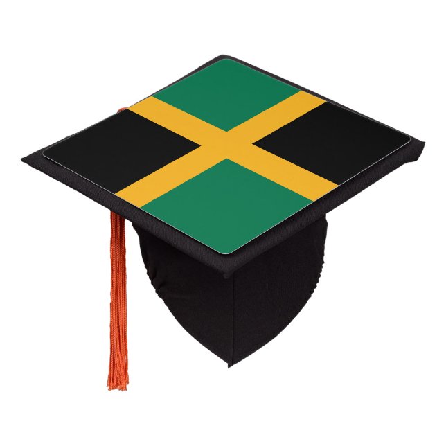 Jamaica Flag Graduation Cap Topper (Angled)