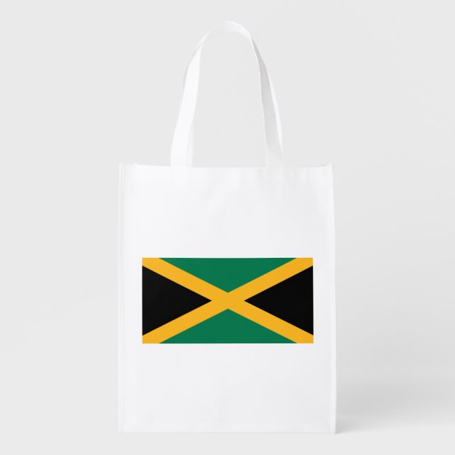 Jamaica Flag Grocery Bag (Front)