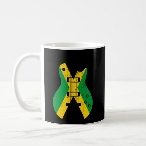 Jamaica Flag Guitar Musician Coffee Mug