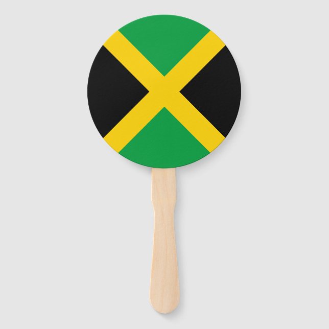 Jamaica Flag Hand Fan (Front)