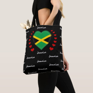 Jamaica Flag Jamaican Easter Egg Costume Gift Zip Tote Bag