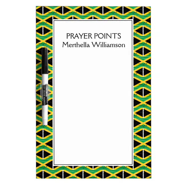 JAMAICA FLAG Island Outline Personalized Dry Erase Board Zazzle