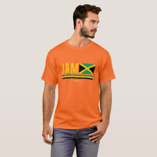 Jamaica Flag ISO Code Alpha 3 Design T-Shirt