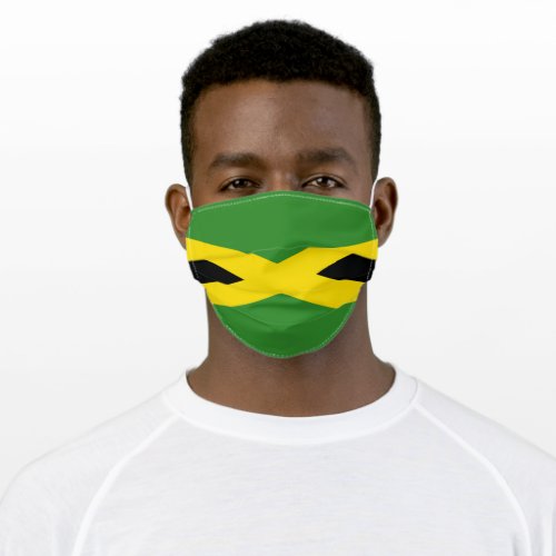 Jamaica Flag Jamaican Caribbean Carnival Adult Cloth Face Mask