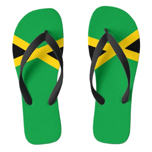 Jamaica Flag Jamaican Caribbean Carnival Flip Flops