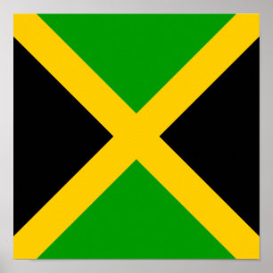 Jamaica Flag Jamaican Country Home Ethnicity Poster