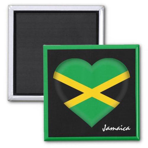 Jamaica flag  Jamaican Heart holiday sports Magnet