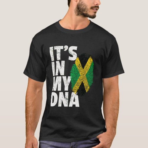 Jamaica Flag Jamaican Pride Dna Men Women Island G T_Shirt