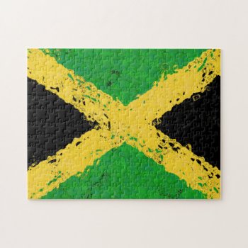 Jamaica Flag Jigsaw Puzzle by manewind at Zazzle