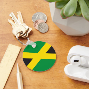 Jamaica flag keychain