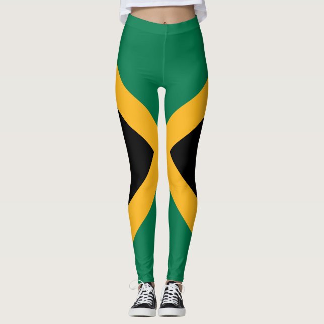 Jamaica Flag Leggings (Front)