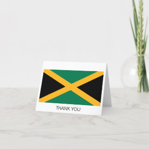 Jamaica Flag Letterpress Thank You Card