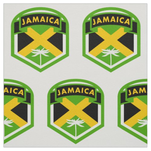 Jamaica Flag Logo Style Fabric