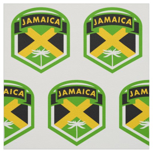 Jamaica Flag Logo Style Fabric