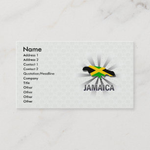 Jamaica Flag Map 2.0 Business Card