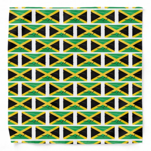 JAMAICA Flag Map Bandana