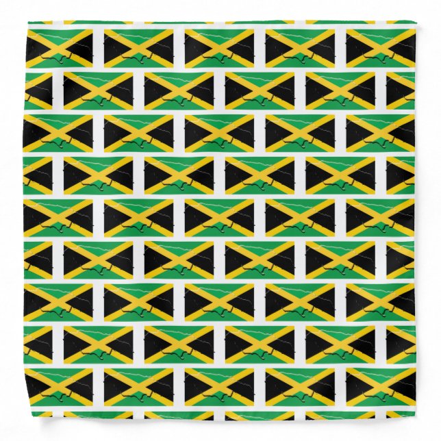 JAMAICA Flag Map Bandana (Front)