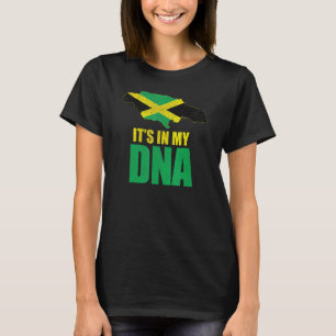 Jamaica Flag Map - Its In My Dna Patriotic T-Shirt