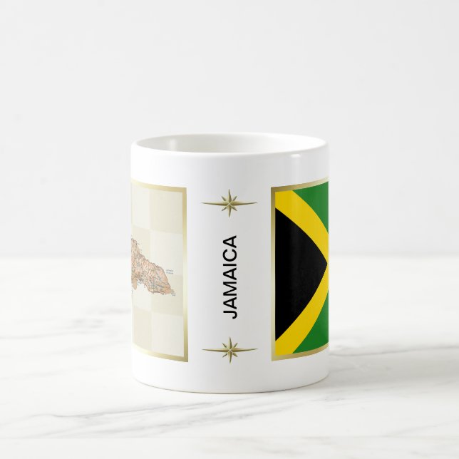 Jamaica Flag + Map Mug (Center)