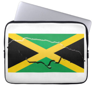 JAMAICA Flag Map Patriotic Computer Laptop Sleeve
