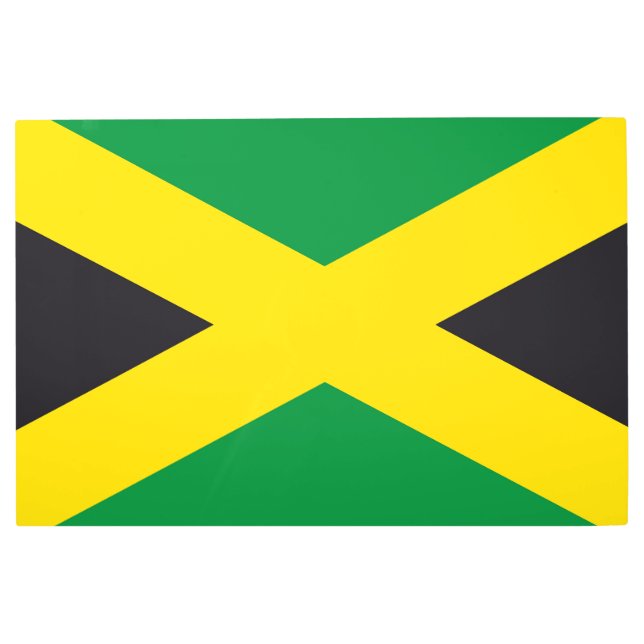 Jamaica flag metal print (Front)