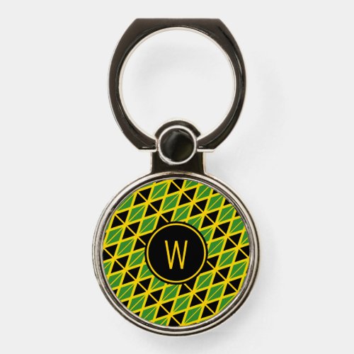 JAMAICA FLAG Monogram Patriotic Jamaican Phone Ring Stand