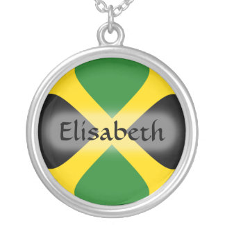 Jamaica Flag + Name Necklace