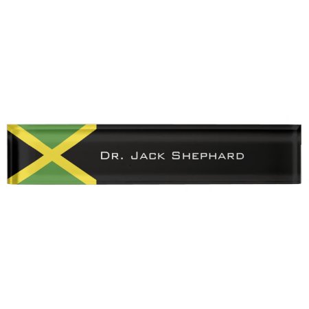 Jamaica Flag Name Plate