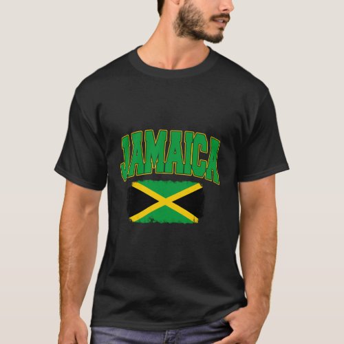 Jamaica Flag National Country Caribbean Vacation T_Shirt