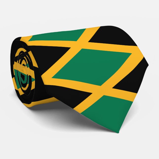 Jamaica Flag Neck Tie (Rolled)
