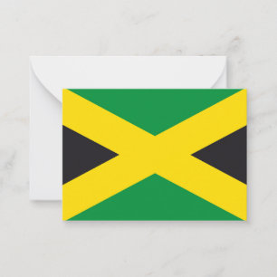 Jamaica flag note card