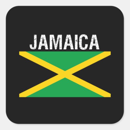 Jamaicaflag of Jamaica Square Sticker