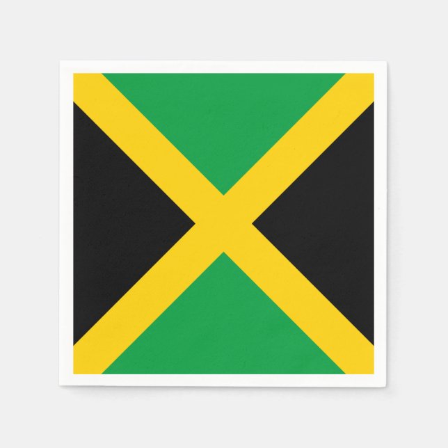 Jamaica Flag Paper Napkins (Front)