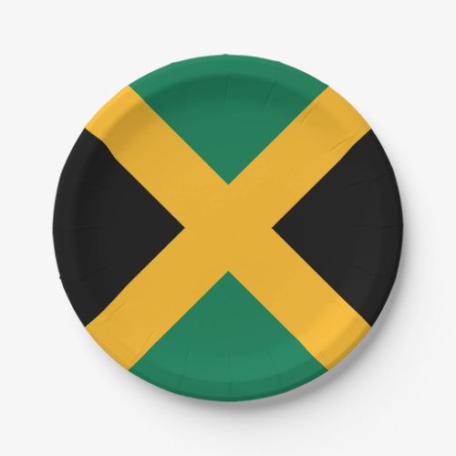 Jamaica Flag Paper Plates