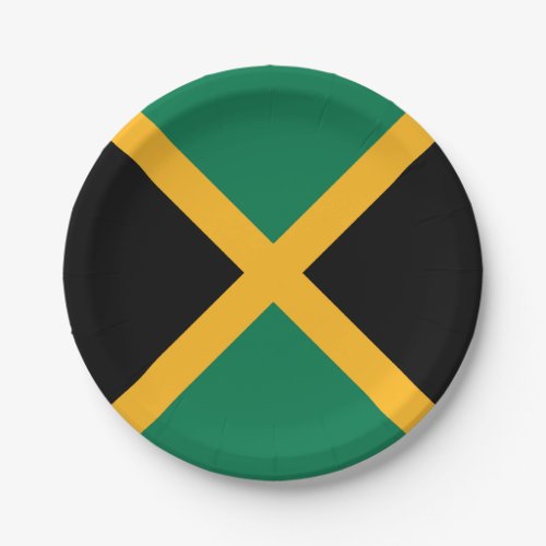 Jamaica Flag Paper Plates