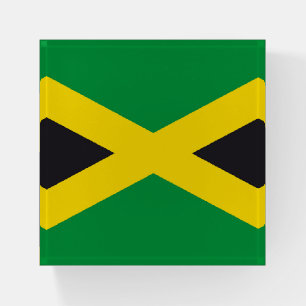 Jamaica flag paperweight