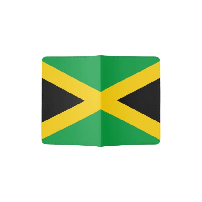 Jamaica Flag Passport Holder (Opened)