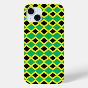 Jamaica flag pattern iPhone 15 plus case