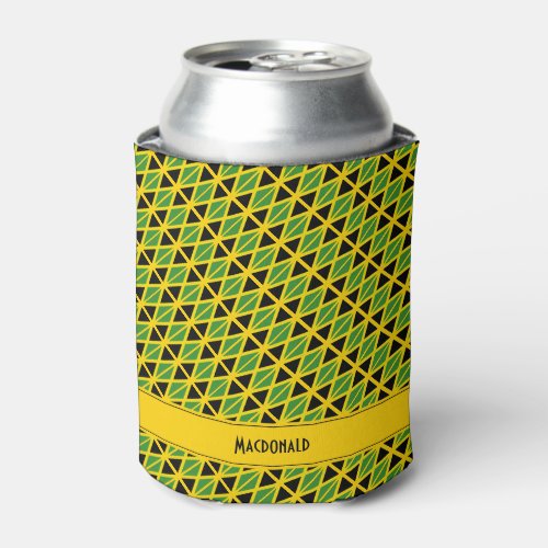 JAMAICA Flag Personalized Can Cooler