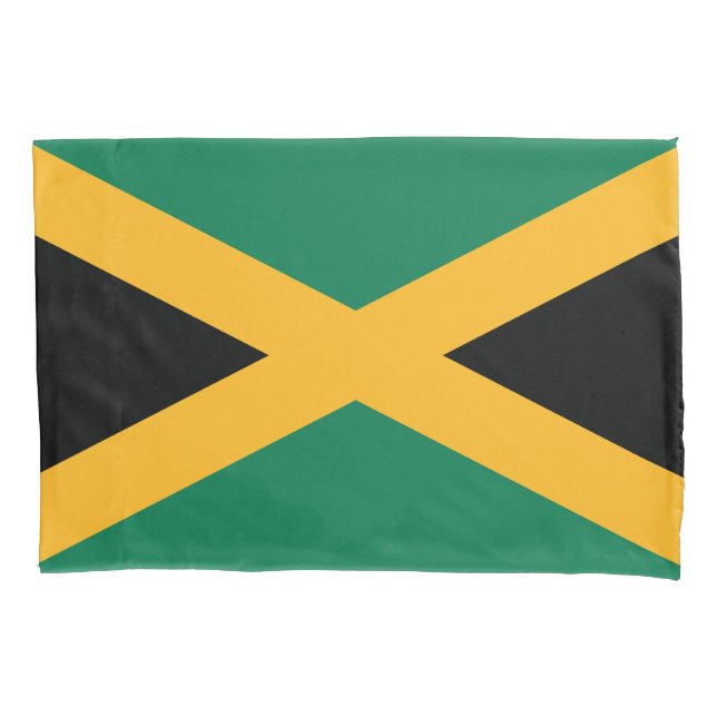 Jamaica Flag Pillow Case (Front)