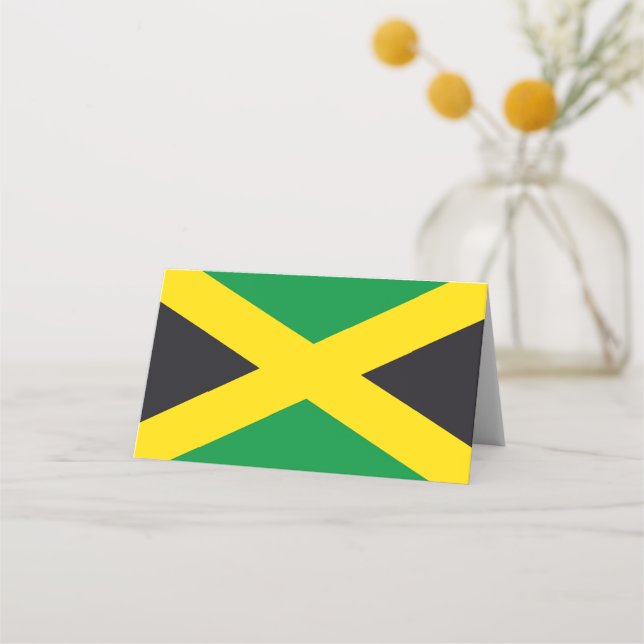 Jamaica flag place card (Front)