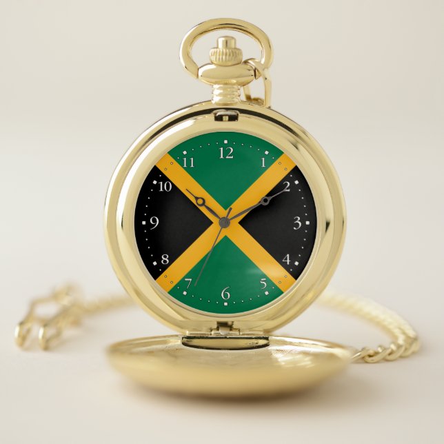 Jamaica Flag Pocket Watch (Inside)