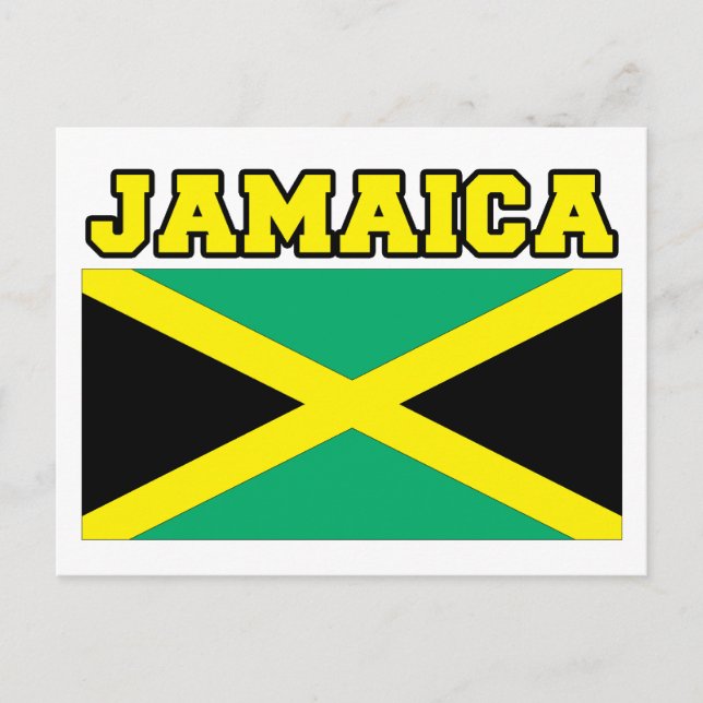 Jamaica Flag Postcard (Front)