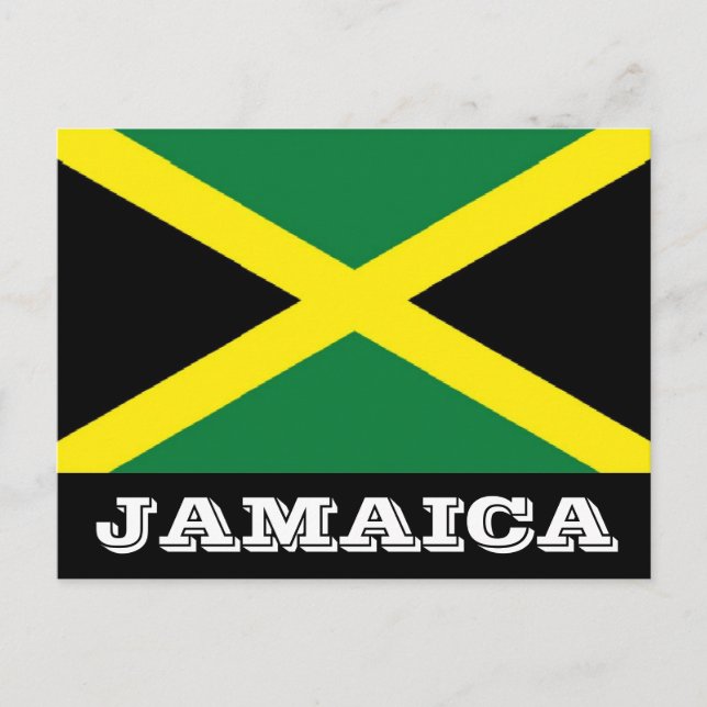 Jamaica flag postcard (Front)
