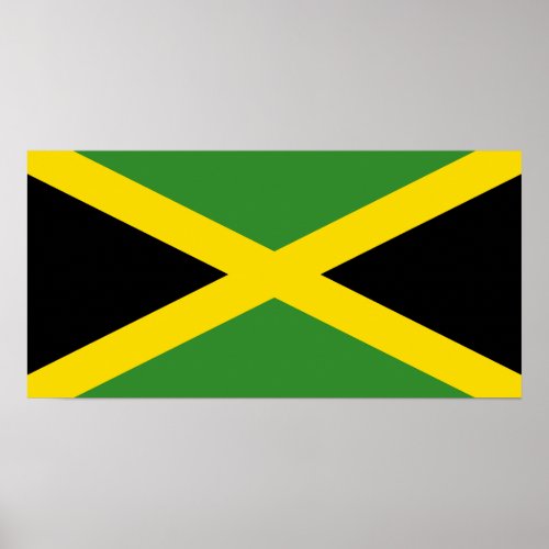 Jamaica flag poster