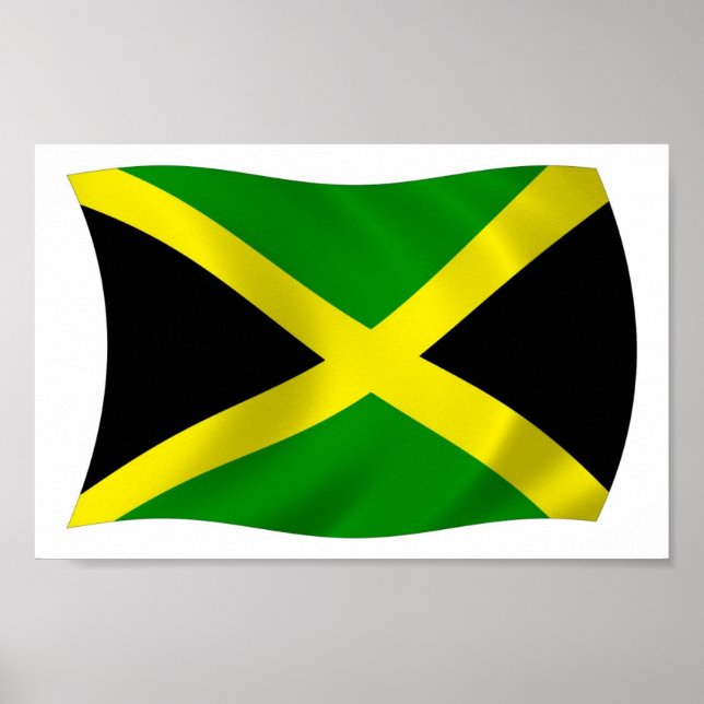 Jamaica Flag Poster Print (Front)
