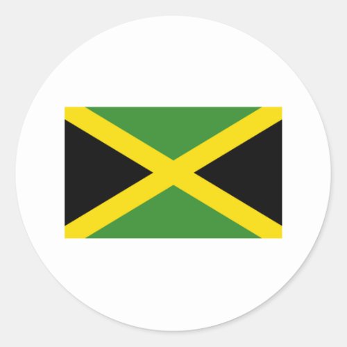 Jamaica Flag Products Classic Round Sticker