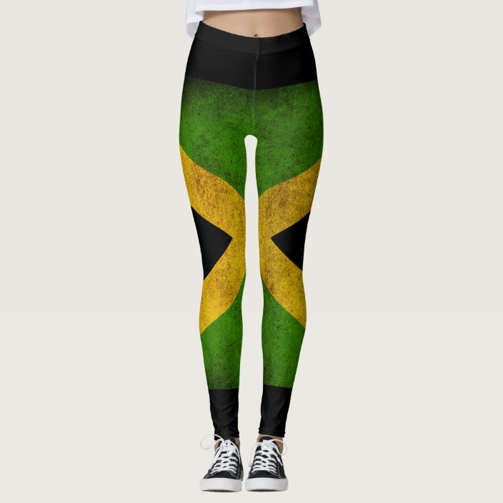 Jamaica Flag Proud Jamaicans Yoga Leggins Leggings
